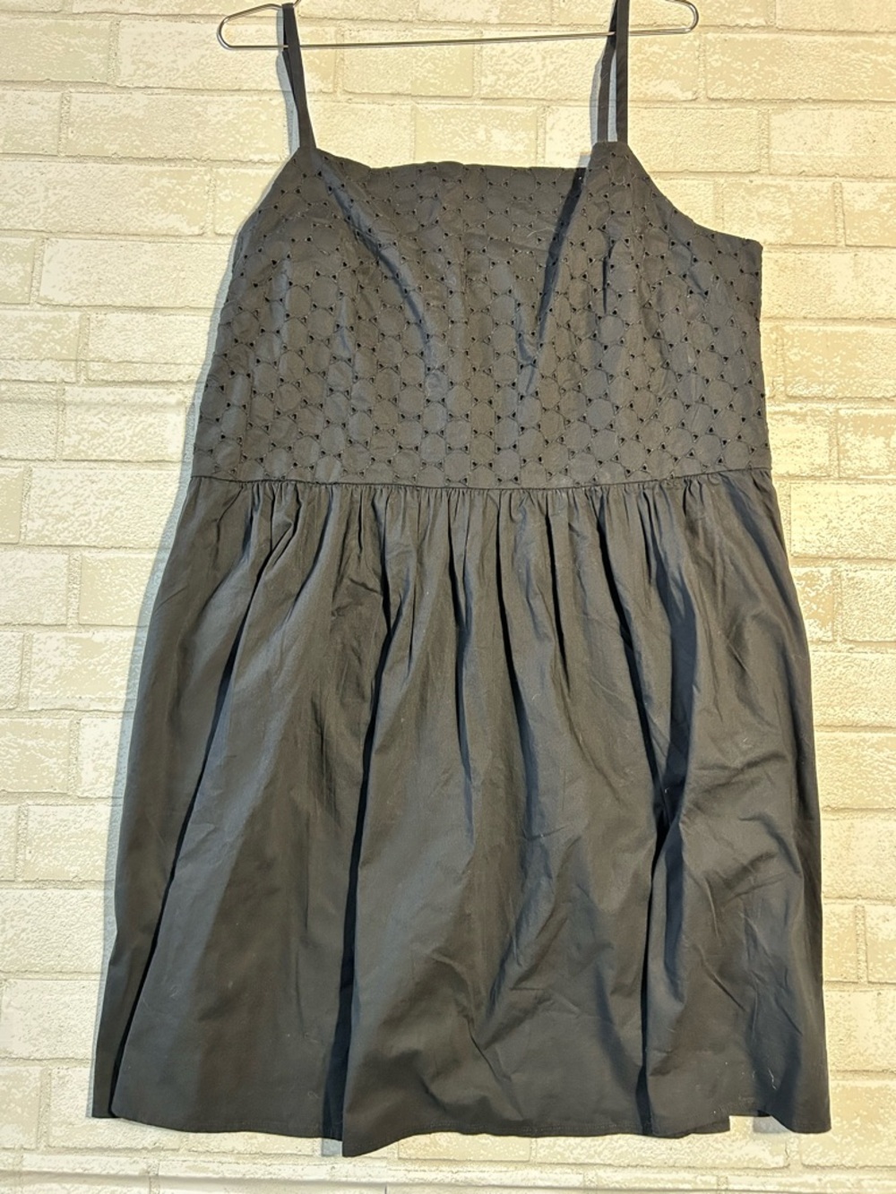 GAP Black Smocked Casual Vacation Dress Size XL